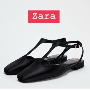NWT ZARA SATIN EFFECT FLAT SHOES SiZE 7.5

🚨FIRM PRICE